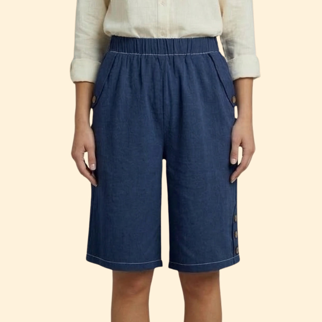 Women's Button-Accent Shorts