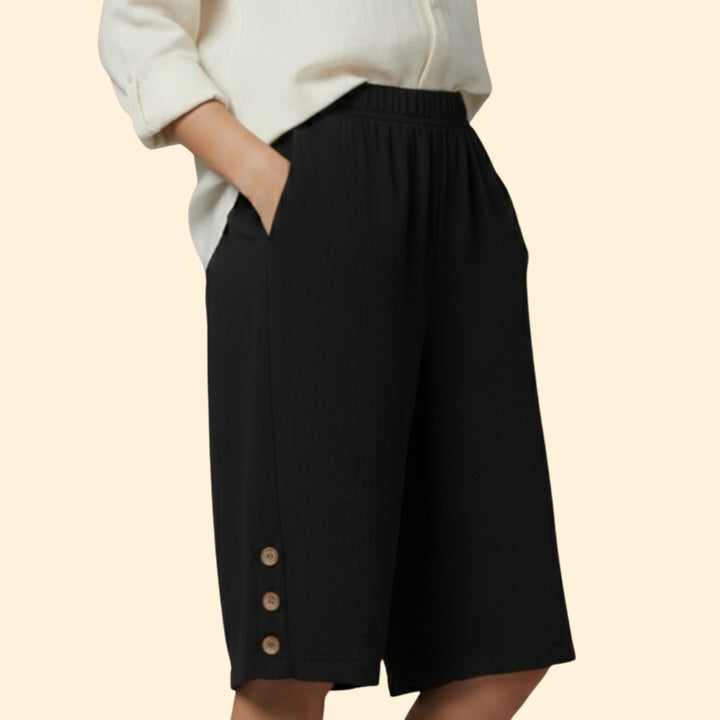 Women's Button-Accent Shorts