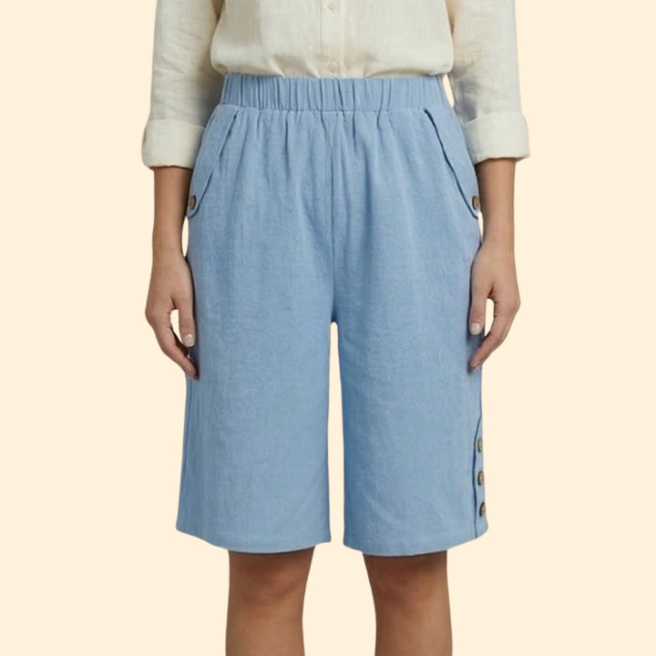 Women's Button-Accent Shorts
