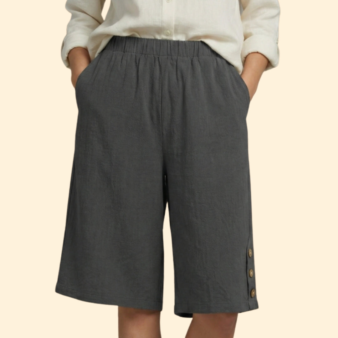 Women's Button-Accent Shorts