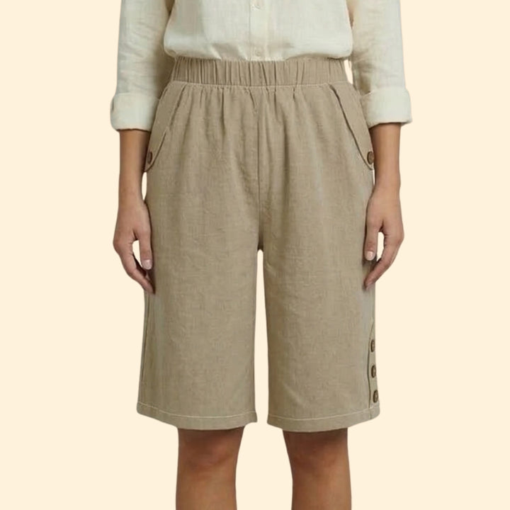Women's Button-Accent Shorts