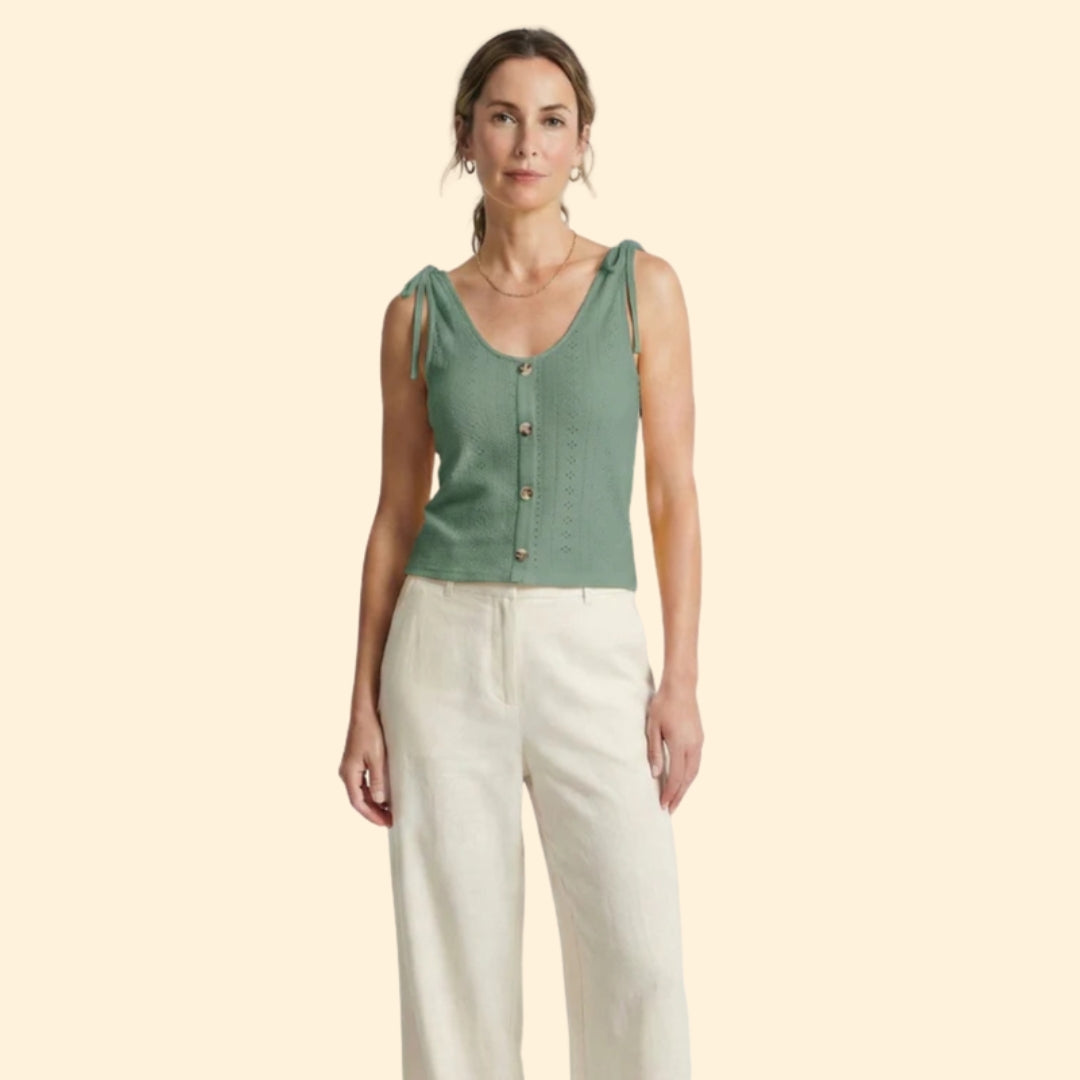 Women's Button-Down Tank Top