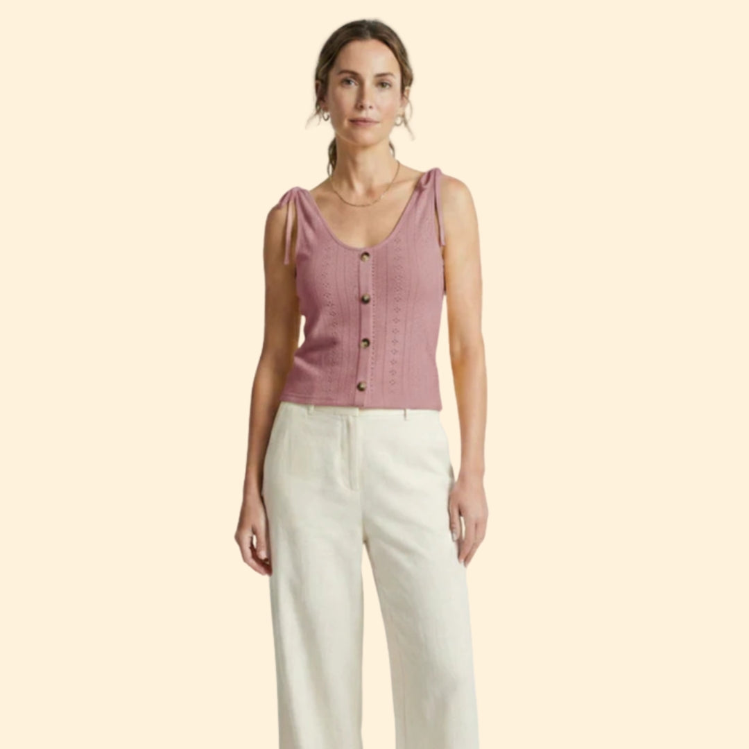 Women's Button-Down Tank Top