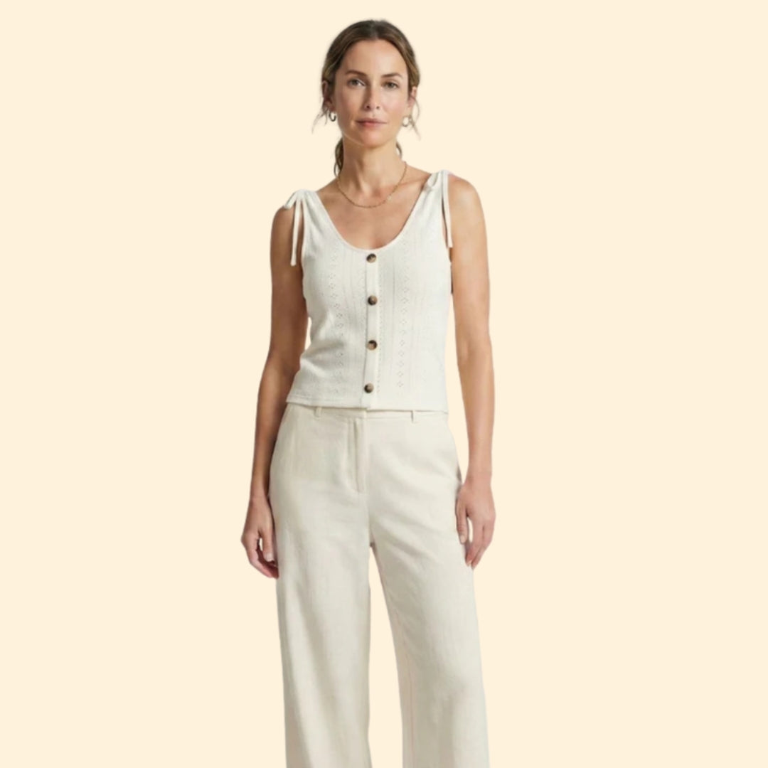 Women's Button-Down Tank Top