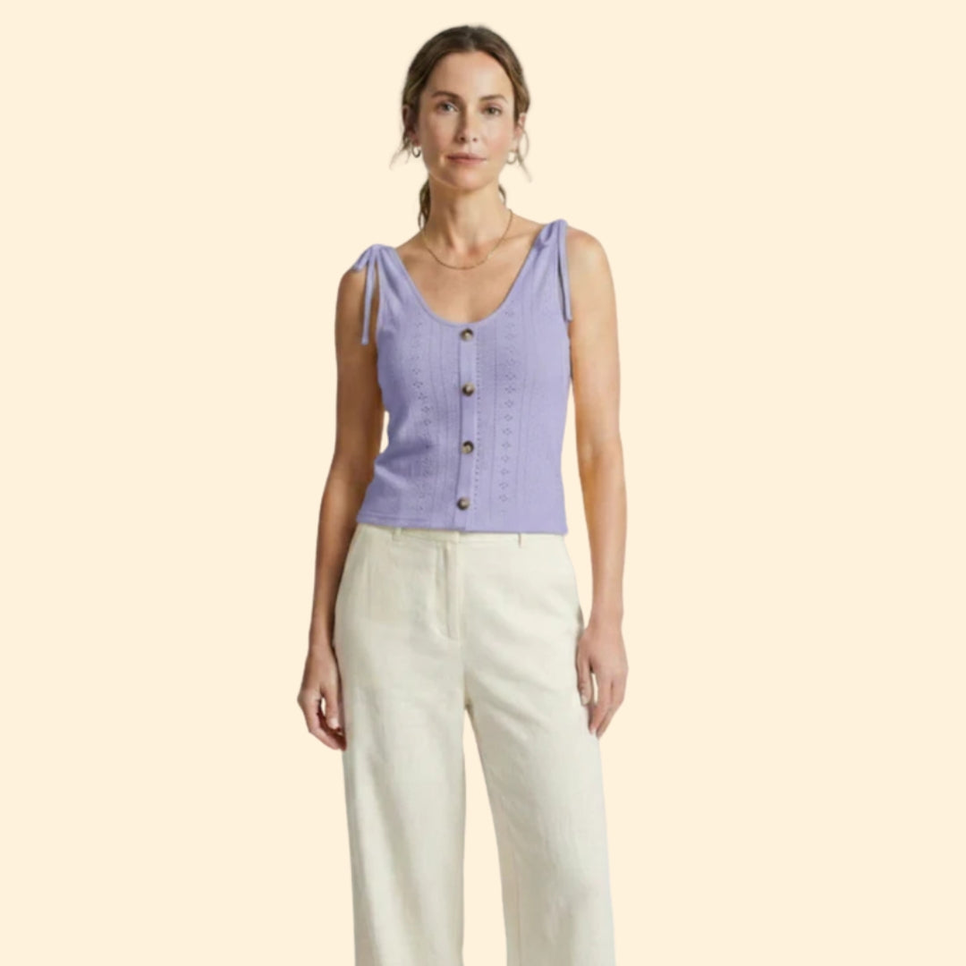 Women's Button-Down Tank Top