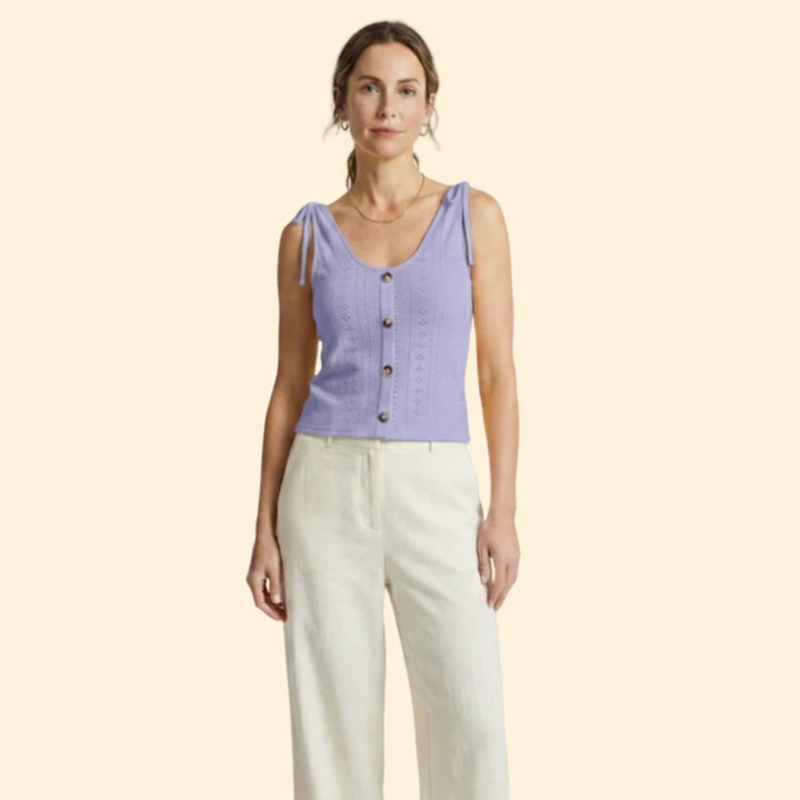 Women's Button-Down Tank Top