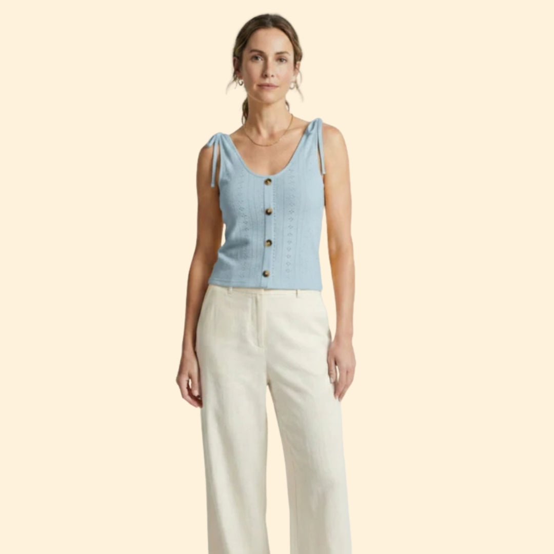 Women's Button-Down Tank Top