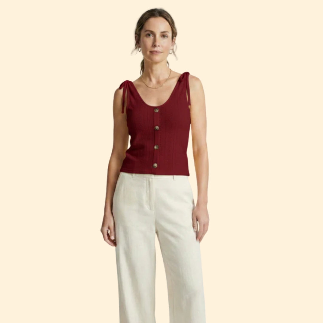 Women's Button-Down Tank Top