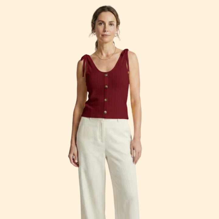 Women's Button-Down Tank Top