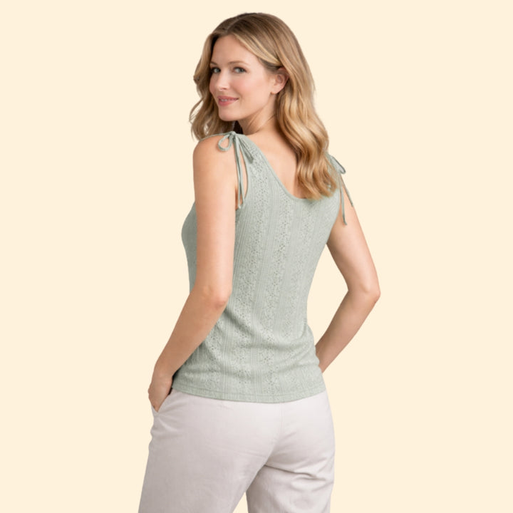 Women's Button-Down Tie Top