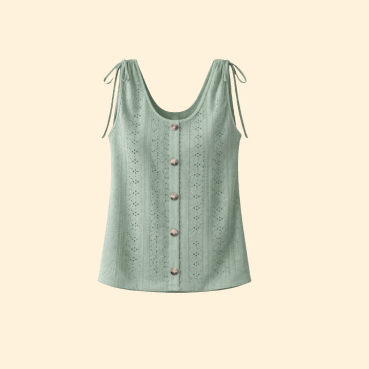 Women's Button-Down Tie Top