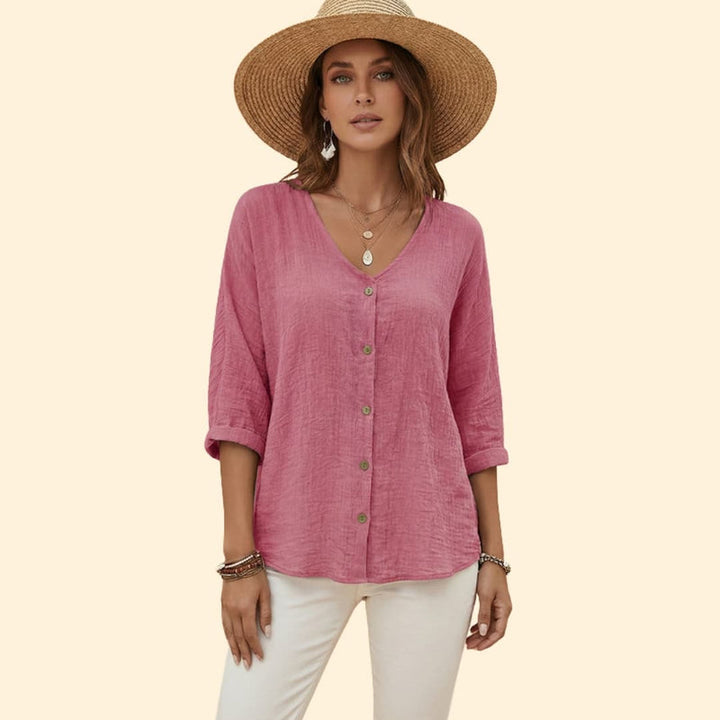 Women’s Button-Down V-Tee