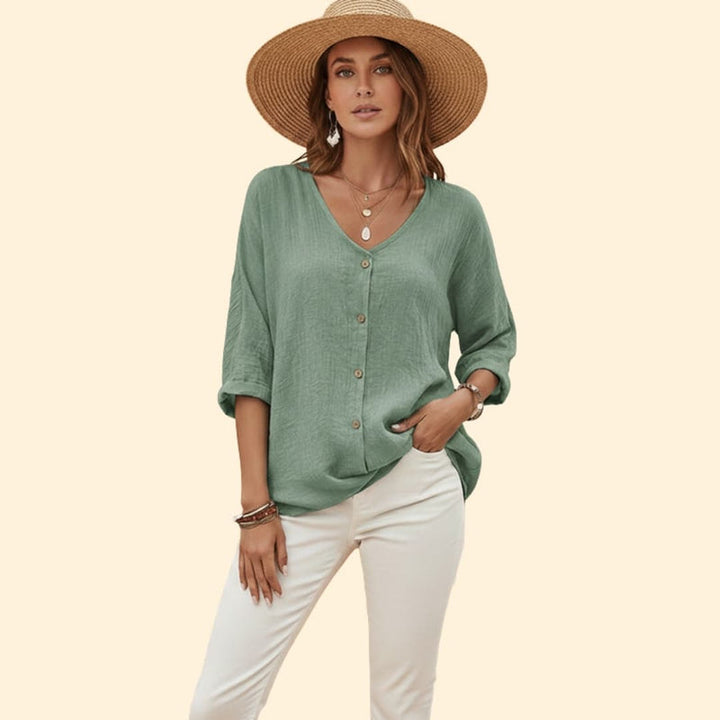 Women’s Button-Down V-Tee