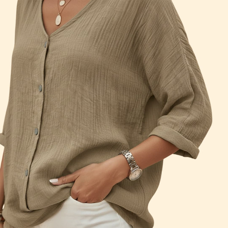 Women’s Button-Down V-Tee