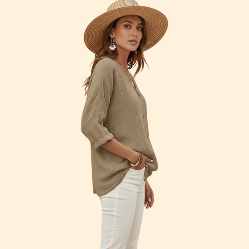 Women’s Button-Down V-Tee