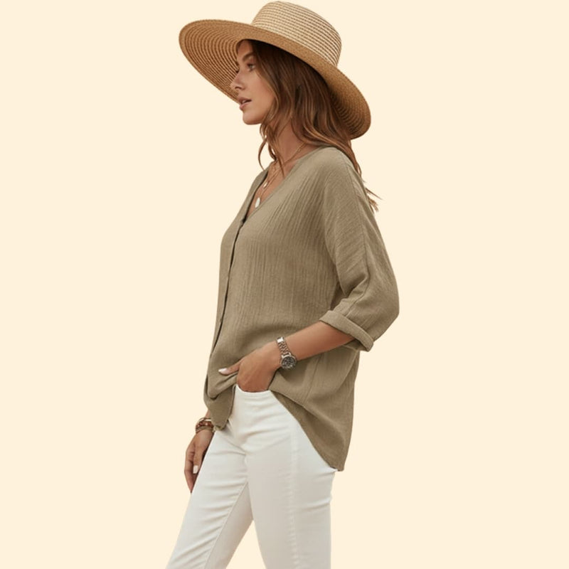 Women’s Button-Down V-Tee