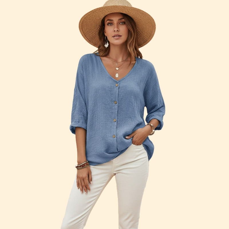 Women’s Button-Down V-Tee