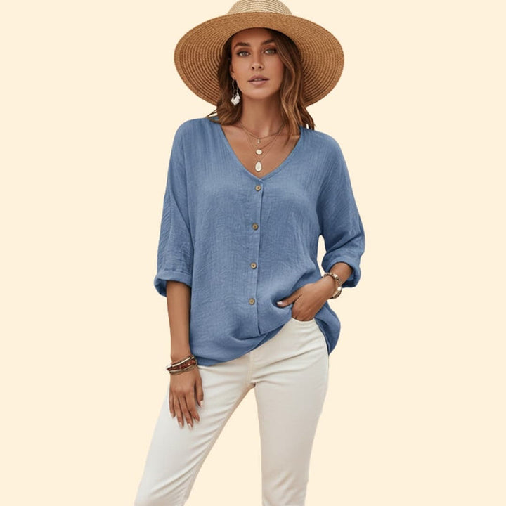 Women’s Button-Down V-Tee