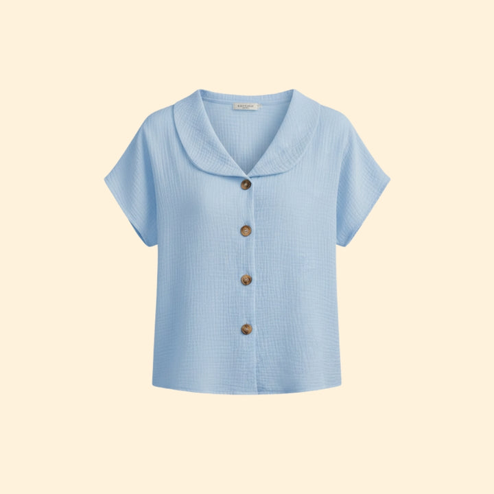 Women's Button-Up Collared Top