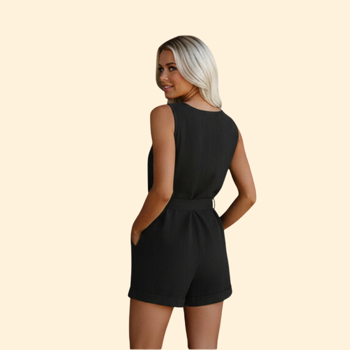 Women's Button-Up Jumpsuit