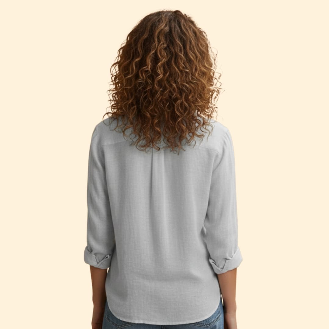 Women's Button-Up Linen Shirt