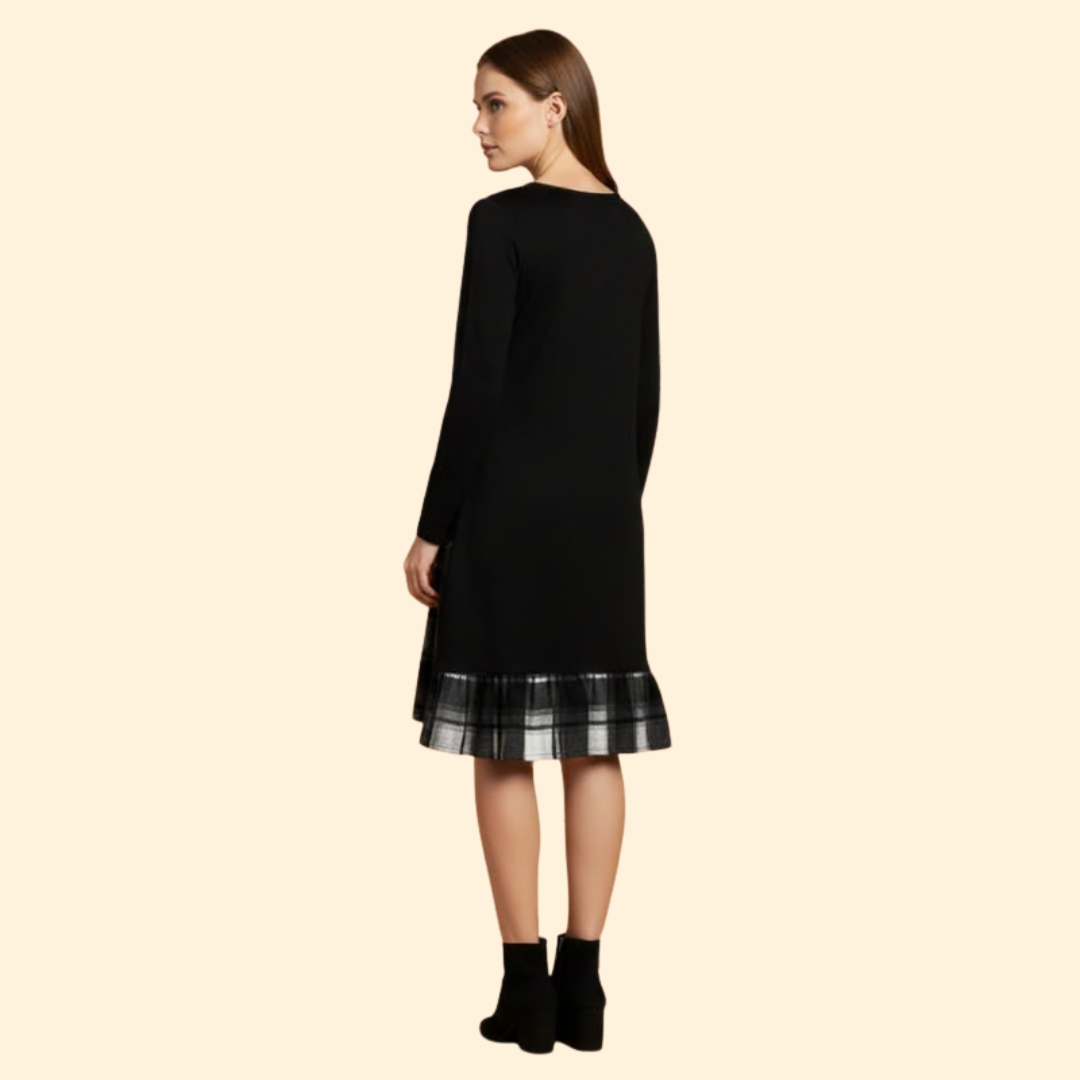 Women’s Button Detail Plaid Dress