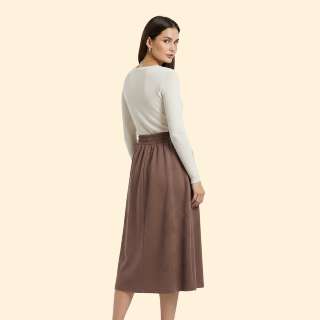 Women's Button Detail Skirt