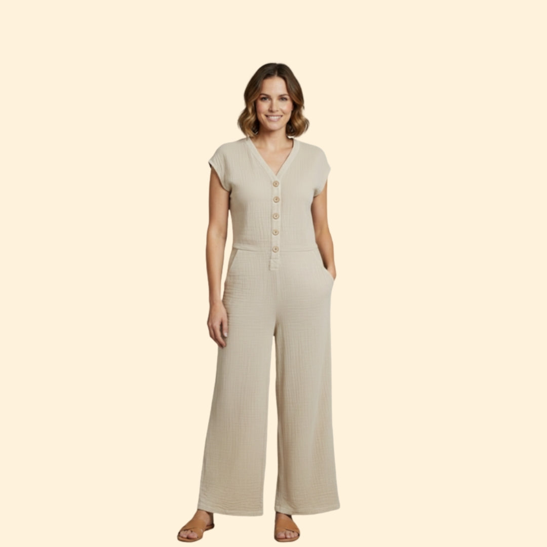 Women’s Button Front Jumpsuit