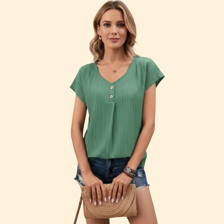Women's Button Front Tee