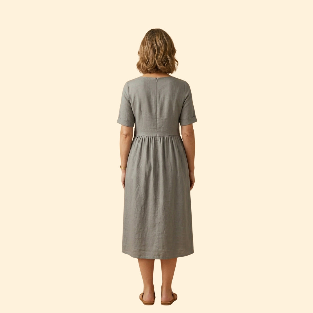 Women's Buttoned Midi Dress