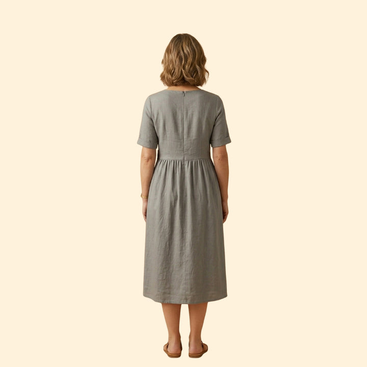 Women's Buttoned Midi Dress
