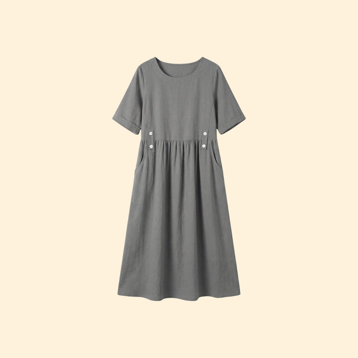Women's Buttoned Midi Dress