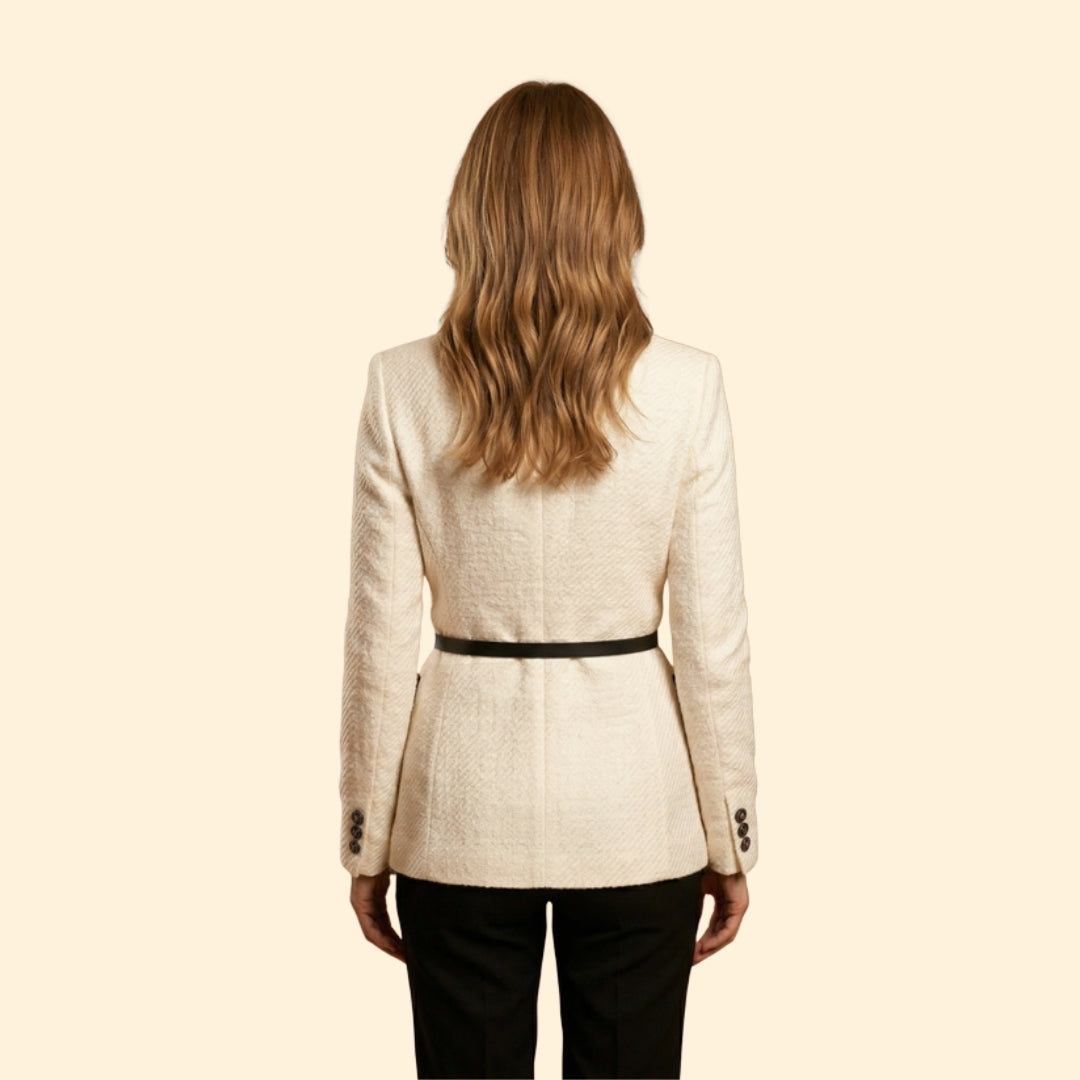 Women's Buttoned Woolen Jacket