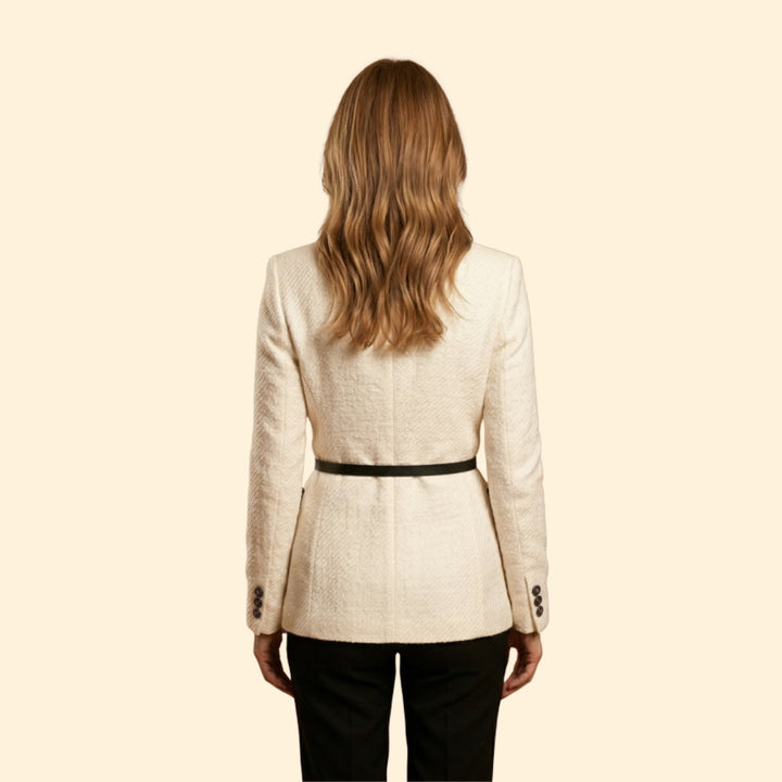 Women's Buttoned Woolen Jacket