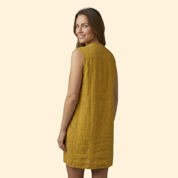 Women's Casual Button-Down Beach Dress