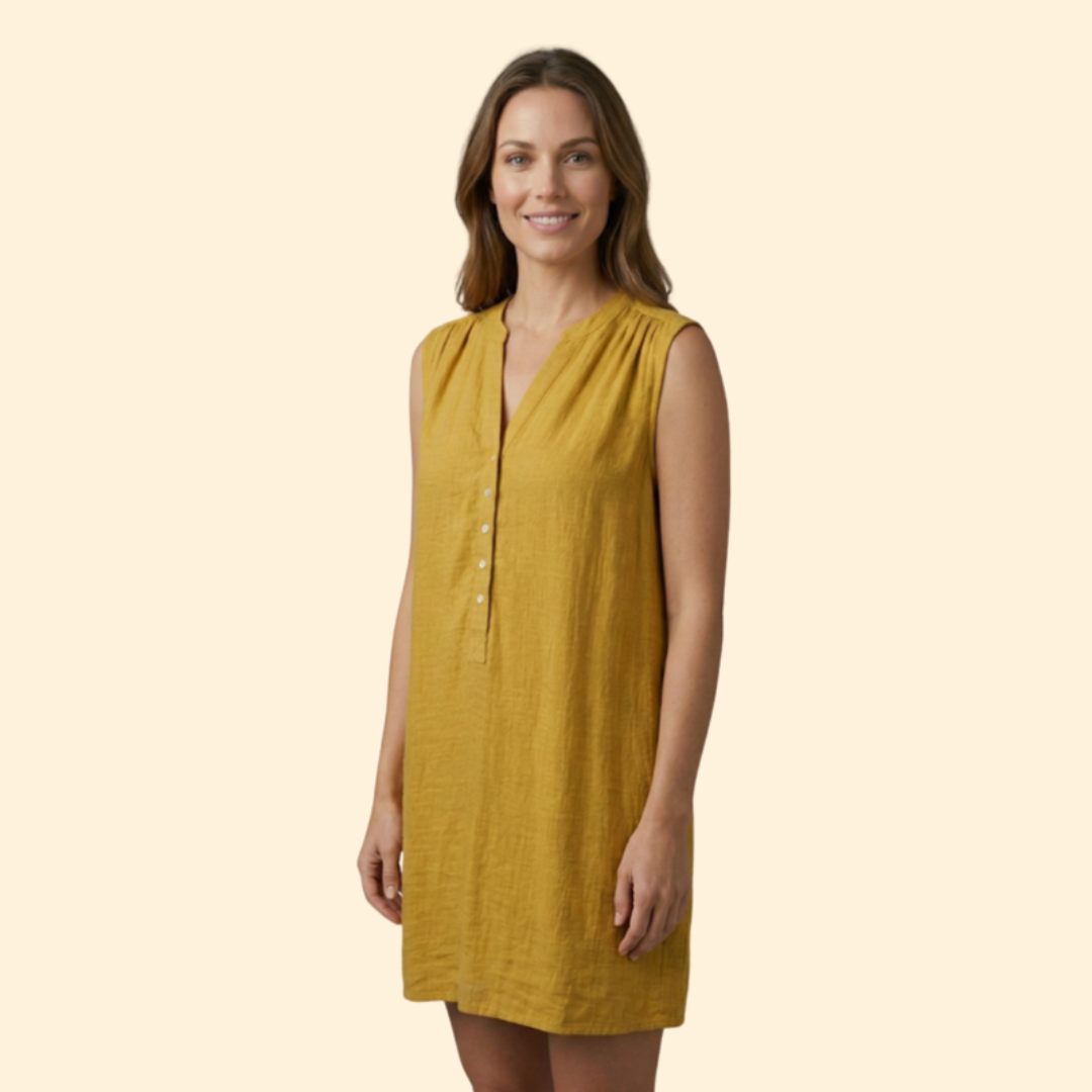 Women's Casual Button-Down Beach Dress
