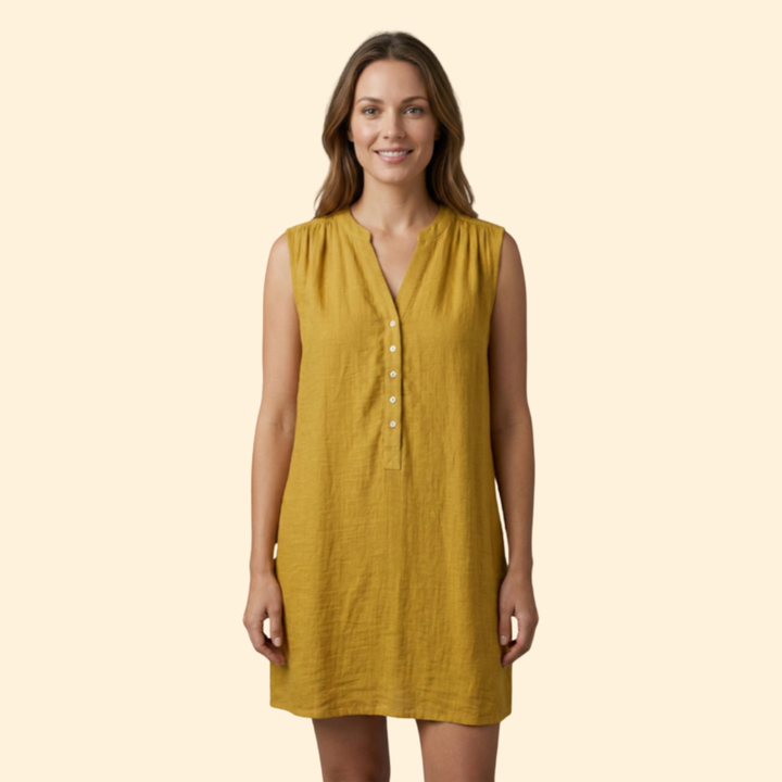 Women's Casual Button-Down Beach Dress