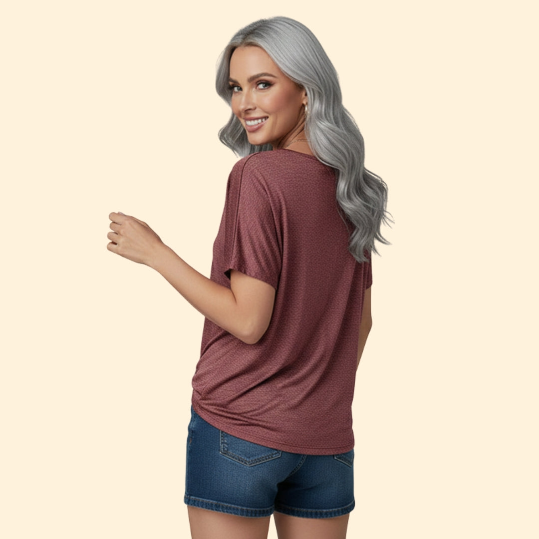 Women's Casual Button-Up T-Shirt