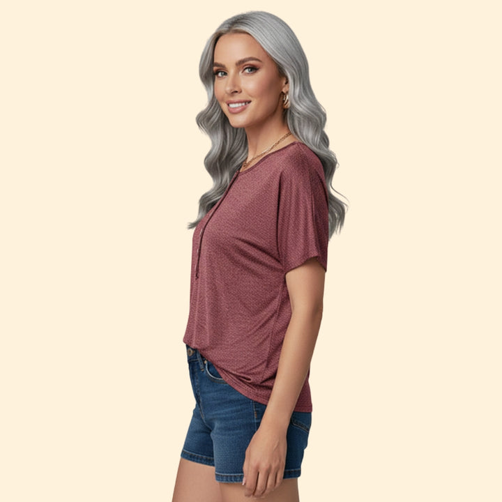 Women's Casual Button-Up T-Shirt