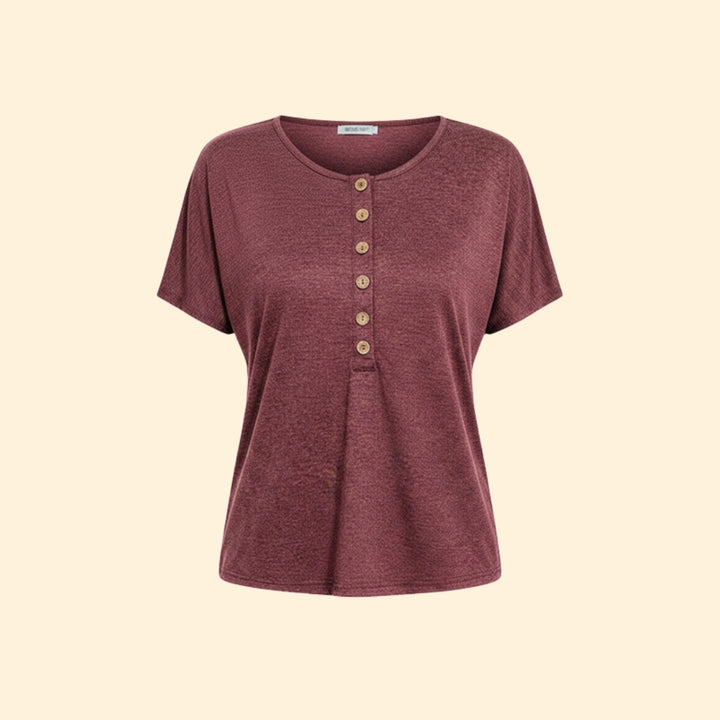 Women's Casual Button-Up T-Shirt