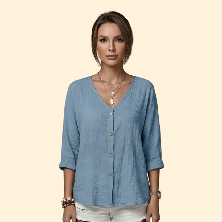 Women's Casual Button Blouse