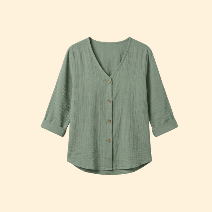 Women's Casual Button Blouse