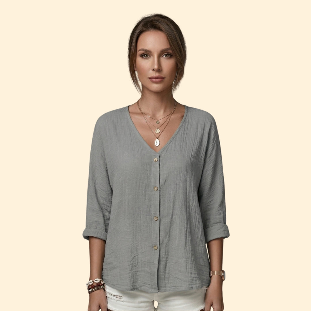 Women's Casual Button Blouse