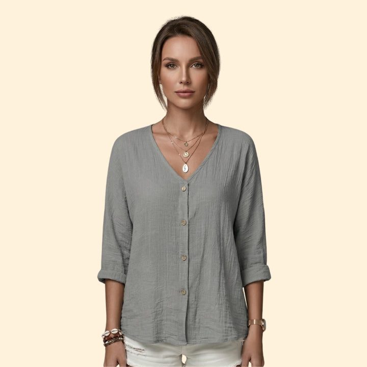 Women's Casual Button Blouse