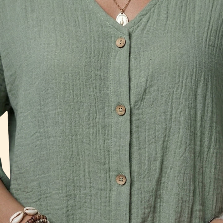 Women's Casual Button Blouse