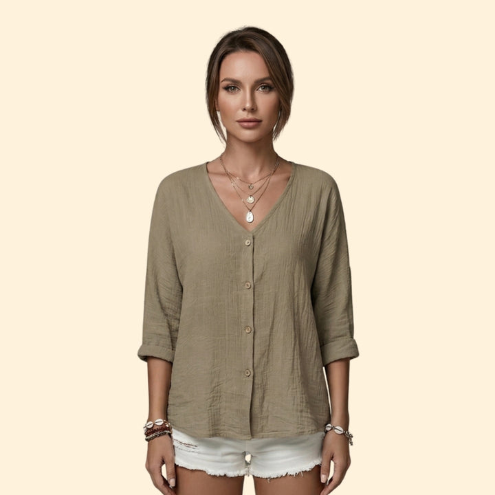 Women's Casual Button Blouse