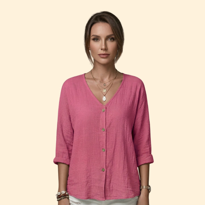 Women's Casual Button Blouse
