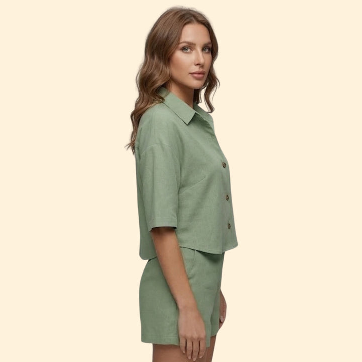 Women's Casual Button Set
