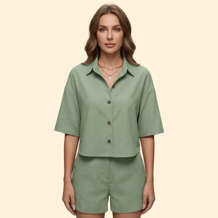 Women's Casual Button Set