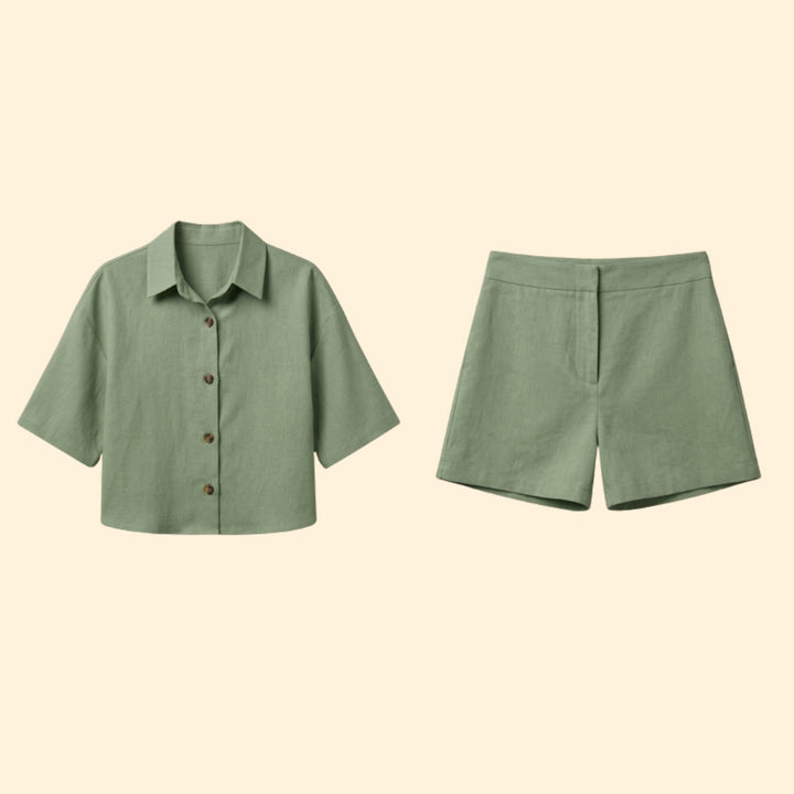 Women's Casual Button Set